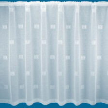 Kara Square White Net Curtain